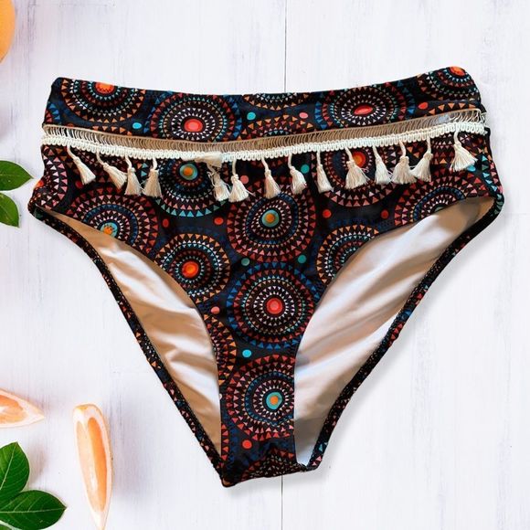 CUPSHE Tribe Fireworks Print Tassel Bikini - Picture 2 of 7